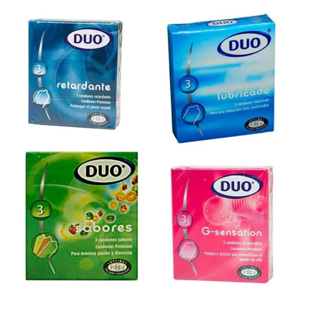 CONDONES DUOS 3 UNIDADES 