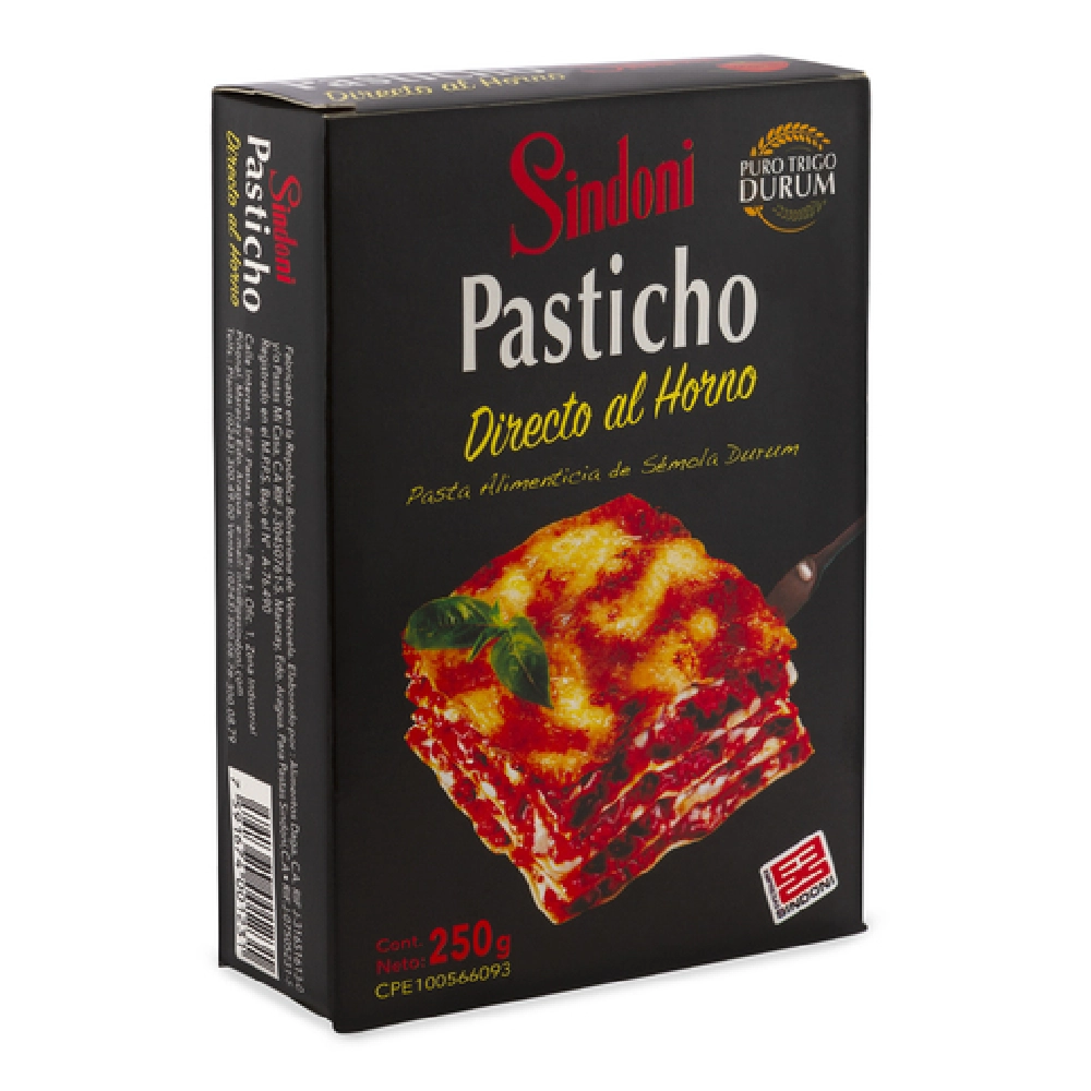 PASTA PASTICHO SINDONI 250 GR